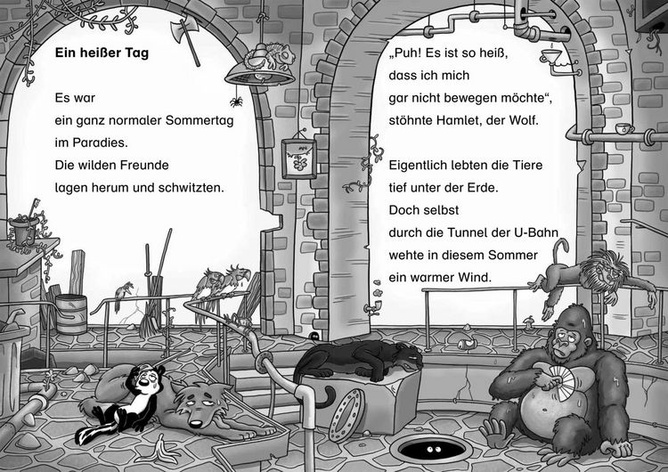 Produktbild: Die wilden Freunde: Doppelband. Enthält die Bände: Ab ins Freibad! / Wo ist Oskar?