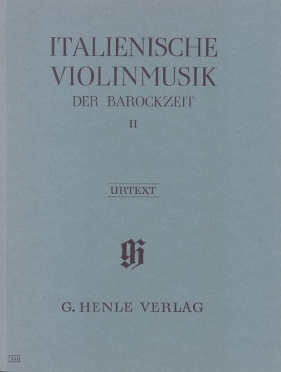 Produktbild: Violinmusik (Auswahlband) - Italienische Violinmusik der Barockzeit, Band II