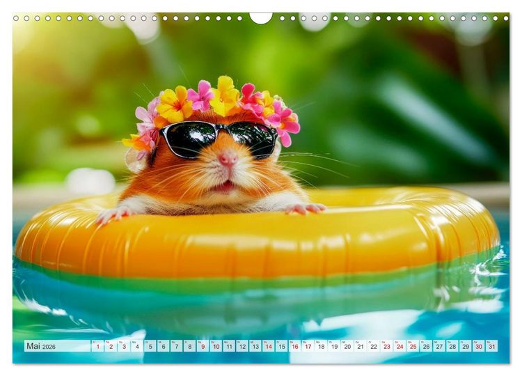 Produktbild: Hamster auf Reisen (Wandkalender 2026 DIN A3 quer), CALVENDO Monatskalender