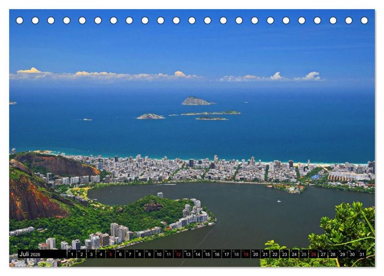 Produktbild: Brasilien - das gr&ouml;&szlig;te Land S&uuml;damerikas (Tischkalender 2026 DIN A5 quer), CALVENDO Monatskalender