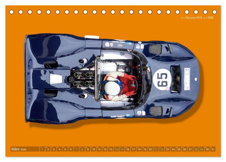 Produktbild: Legenden des Rennsports Historic Sports Cars 1960-1975 (Tischkalender 2026 DIN A5 quer), CALVENDO Monatskalender