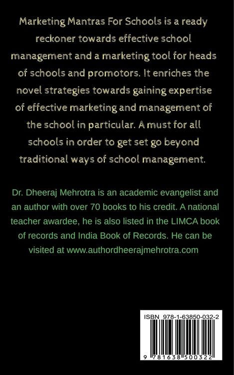 Produktbild: Marketing Mantras For Schools