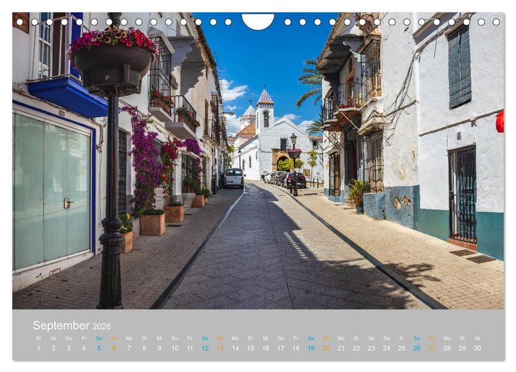 Produktbild: Marbella - andalusische Mittelmeerk&uuml;ste (Wandkalender 2026 DIN A4 quer), CALVENDO Monatskalender