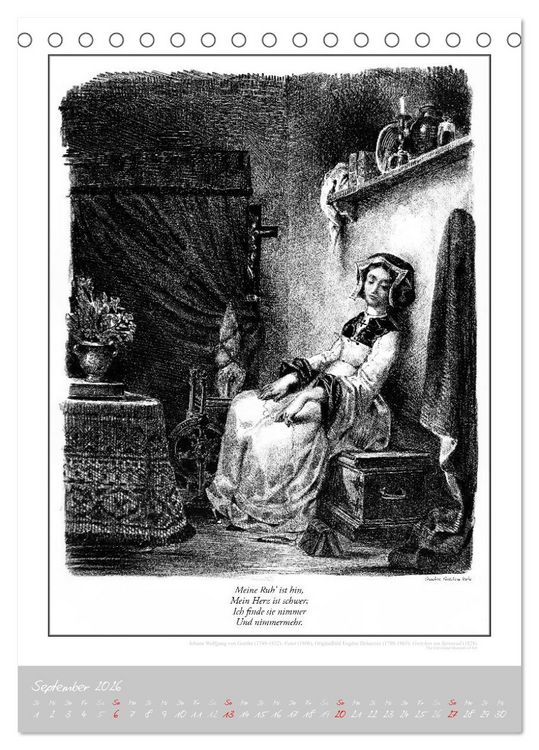 Produktbild: Faust - Weltliteraturkalender (Tischkalender 2026 DIN A5 hoch), CALVENDO Monatskalender