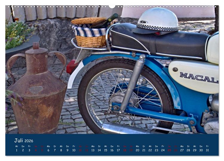 Produktbild: Vintage Mopeds (Wandkalender 2026 DIN A2 quer), CALVENDO Monatskalender