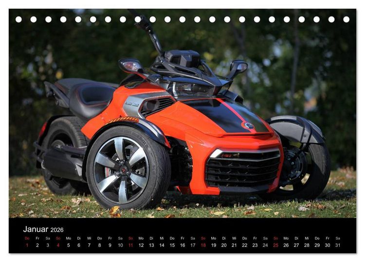 Produktbild: CanAm Spyder F3 (Tischkalender 2026 DIN A5 quer), CALVENDO Monatskalender