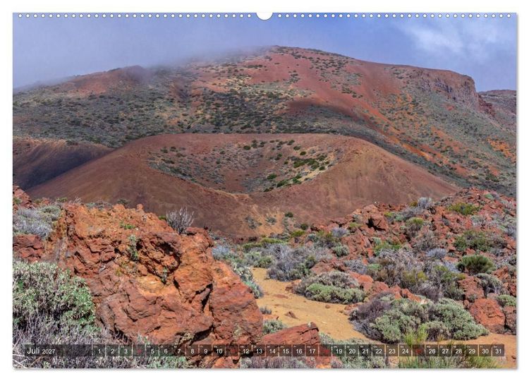 Produktbild: Vulkaninsel im Atlantik, Teneriffa (Wandkalender 2027 DIN A2 quer), CALVENDO Monatskalender