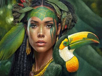Produktbild: CALVENDO Puzzle Junge Frau | 1000 Teile Lege-Gr&ouml;&szlig;e 64x48cm Foto-Puzzle f&uuml;r gl&uuml;ckliche Stunden
