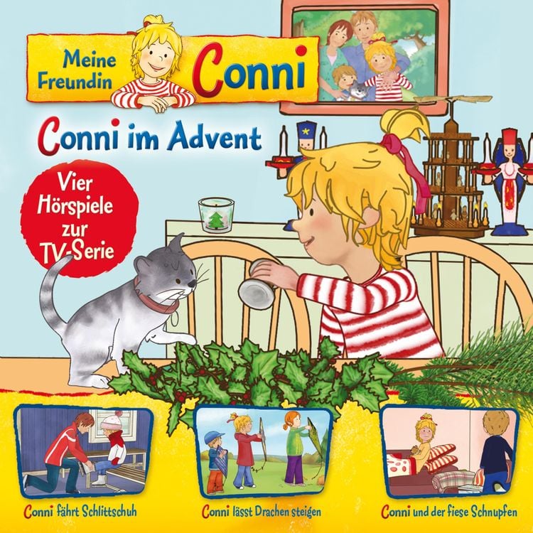 Produktbild: 10: Conni im Advent / Conni fährt Schlittschuh / Conni lässt Drachen steigen / Conni und der fiese Schnupfen (Vier Hörspiele zur TV-Serie)