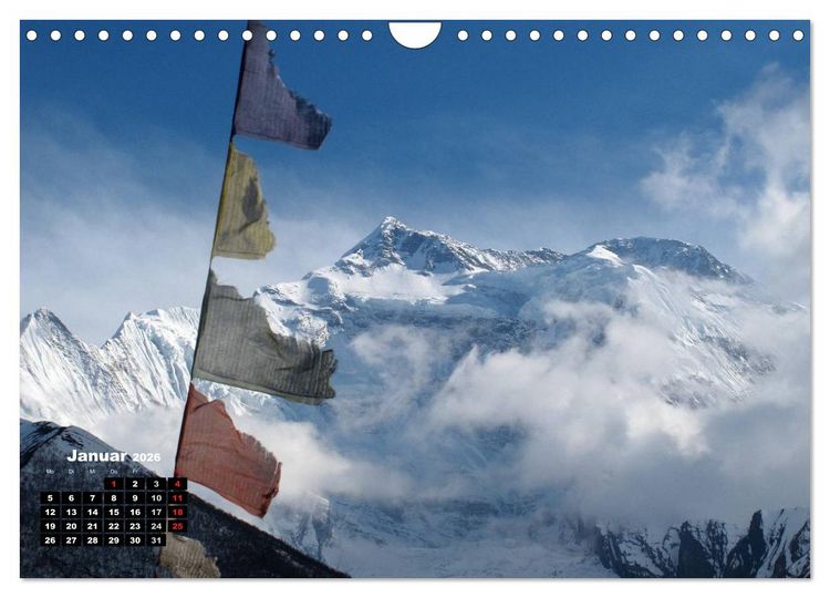 Produktbild: Nepal 2026 Menschen, Berge und G&ouml;tter zwischen Annapurna und Marsyangdi (Wandkalender 2026 DIN A4 quer), CALVENDO Monatskalender