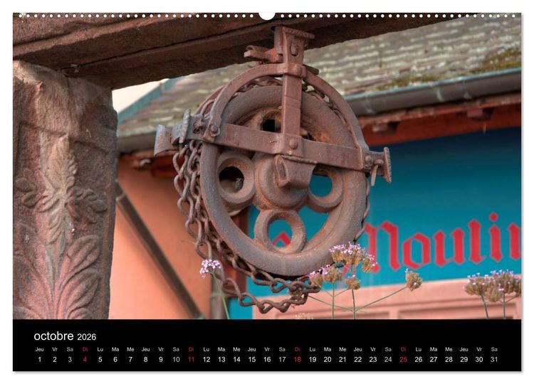 Produktbild: D&eacute;tails d'Alsace (Calendrier mural 2026 DIN A2 vertical) calendrier de bureau