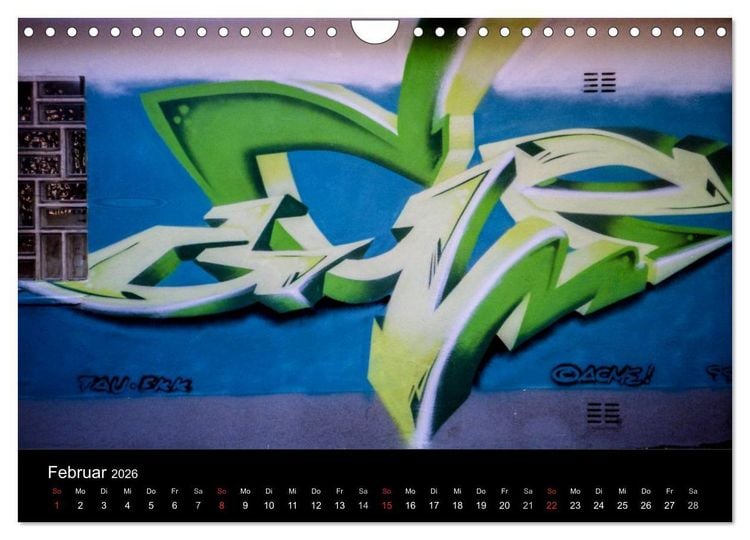 Produktbild: Graffiti - Kunst aus der Dose (Wandkalender 2026 DIN A4 quer), CALVENDO Monatskalender