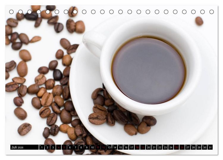Produktbild: Kaffee Variationen (Tischkalender 2026 DIN A5 quer), CALVENDO Monatskalender