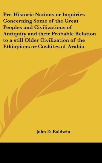 Produktbild: Baldwin, J: Pre-Historic Nations or Inquiries Concerning Som