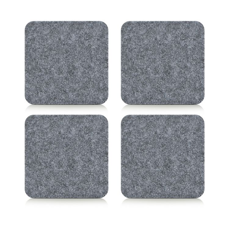 Produktbild: neuetischkultur Glasuntersetzer-Set, 4-tlg., Filz, grau Glasuntersetzer-Set, 4-tlg., Filz, grau
