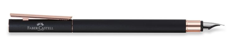 Produktbild: Faber-Castell F&uuml;ller NEO Slim Schwarz, rosegoldfarben M