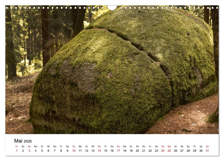 Produktbild: Granitwelten im Waldviertel (Wandkalender 2026 DIN A3 quer), CALVENDO Monatskalender