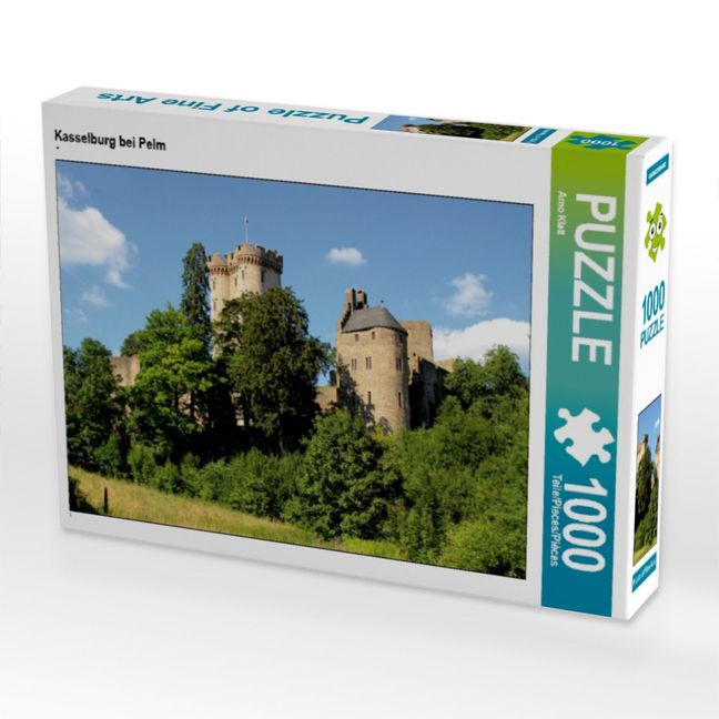 Produktbild: CALVENDO Puzzle Kasselburg bei Pelm | 1000 Teile Lege-Gr&ouml;&szlig;e 64x48cm Foto-Puzzle f&uuml;r gl&uuml;ckliche Stunden