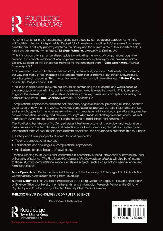 Produktbild: The Routledge Handbook of the Computational Mind
