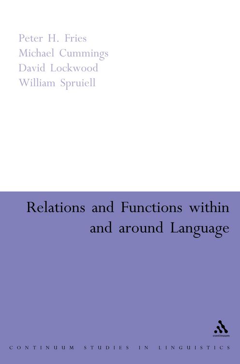 Produktbild: Relations and Functions within and around Language