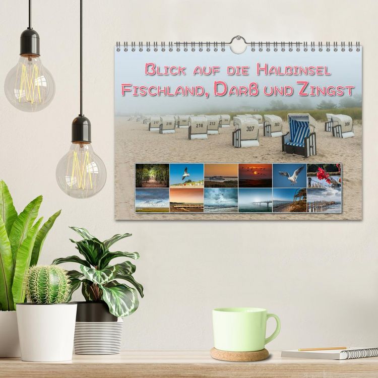 Produktbild: Blick auf die Halbinsel Fischland, Dar&szlig; und Zingst (Wandkalender 2026 DIN A4 quer), CALVENDO Monatskalender