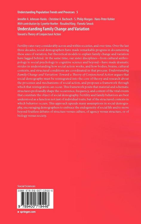 Produktbild: Understanding Family Change and Variation