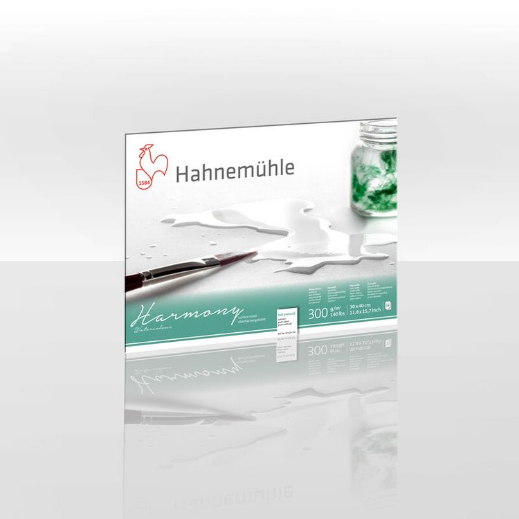 Produktbild: Hahnem&uuml;hle Papier Harmony Watercolour, 30 x 40 cm, 300 g/m&sup2;