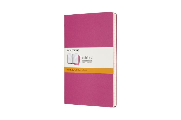 Produktbild: Moleskine Cahier Large/A5, 3er Set, Liniert, Kinetisches Pink