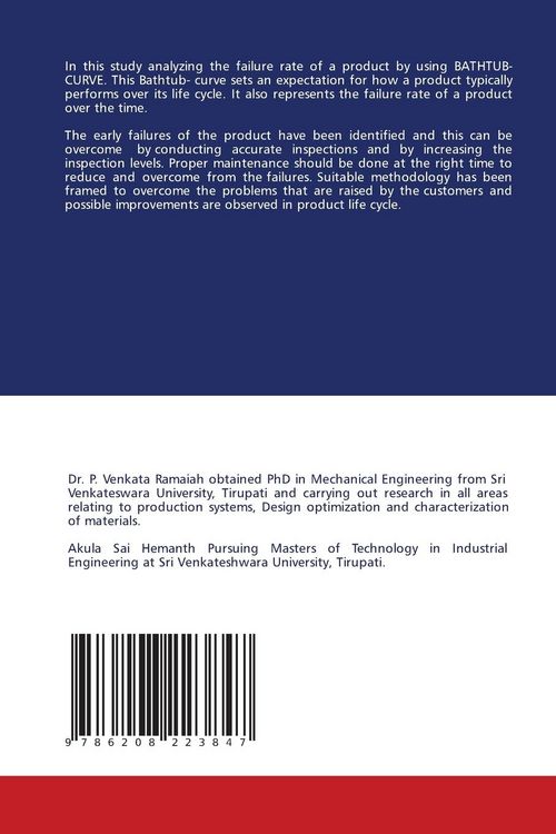 Produktbild: Analysis of Failure Rate of a Product by using Bathtub-Curve