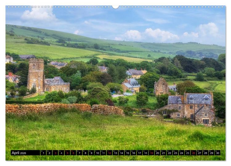 Produktbild: S&uuml;dwestengland - Dorset & Devon (hochwertiger Premium Wandkalender 2026 DIN A2 quer), Kunstdruck in Hochglanz