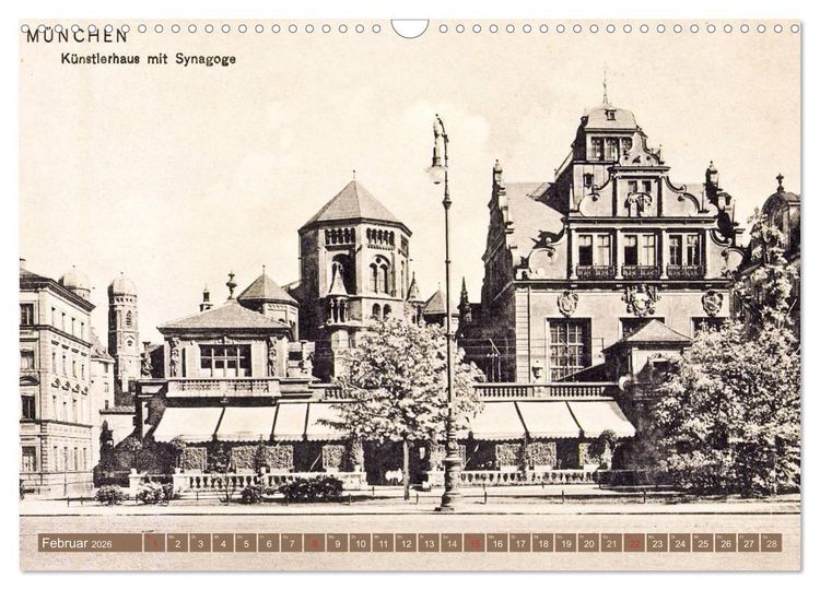 Produktbild: Spaziergang durch M&uuml;nchen &ndash; Die Stadt auf historischen Karten (Wandkalender 2026 DIN A3 quer), CALVENDO Monatskalender