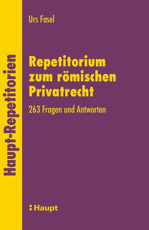 Produktbild: Repetitorium zum römischen Privatrecht
