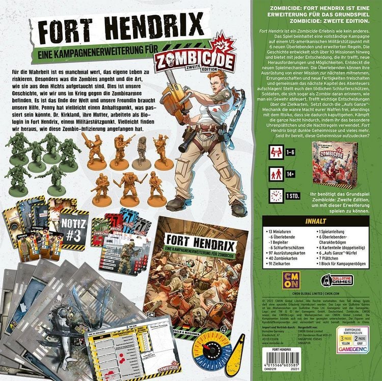 Produktbild: Guiton, R: Zombicide 2nd Edition: Fort Hendrix