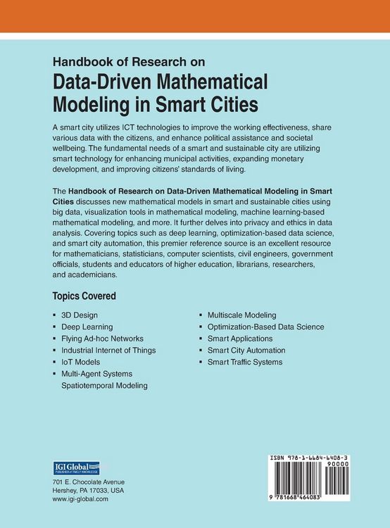 Produktbild: Handbook of Research on Data-Driven Mathematical Modeling in Smart Cities
