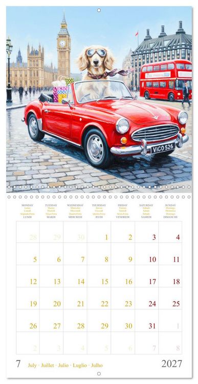 Produktbild: Dachshund Happiness (Wall Calendar 2027 12 &times; 12 Inch) CALVENDO 12 Month Wall Calendar
