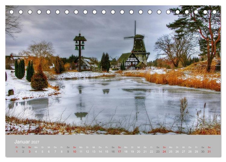 Produktbild: M&uuml;hlenmuseum Gifhorn (Tischkalender 2027 DIN A5 quer), CALVENDO Monatskalender