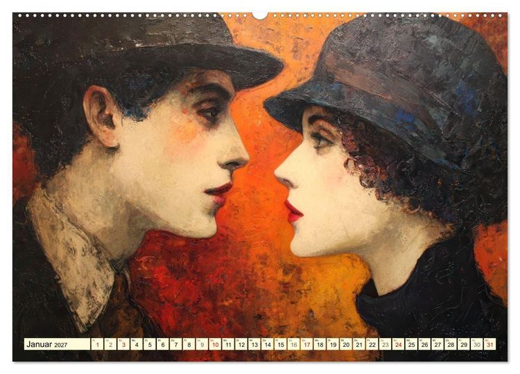 Produktbild: Herzbeben (hochwertiger Premium Wandkalender 2027 DIN A2 quer), Kunstdruck in Hochglanz