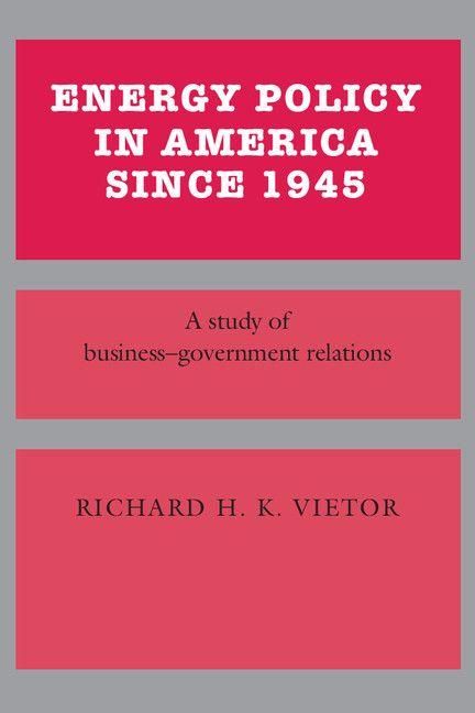 Produktbild: Energy Policy in America Since 1945