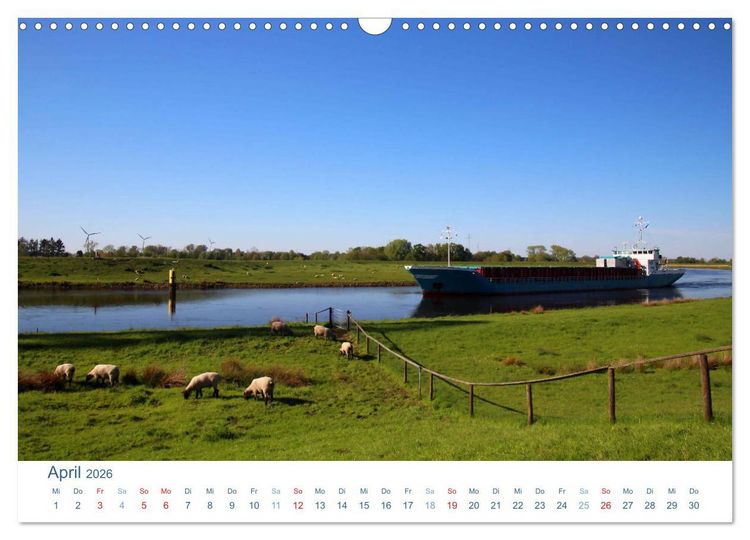 Produktbild: Berne 2026. Impressionen zwischen Weser und Hunte (Wandkalender 2026 DIN A3 quer), CALVENDO Monatskalender