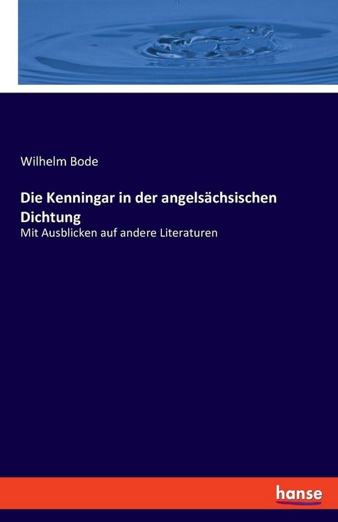 Produktbild: Die Kenningar in der angels&auml;chsischen Dichtung