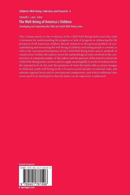 Produktbild: The Well-Being of America's Children