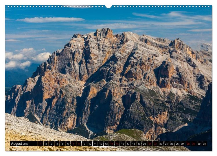 Produktbild: Lagazuoi Dolomiten (hochwertiger Premium Wandkalender 2027 DIN A2 quer), Kunstdruck in Hochglanz