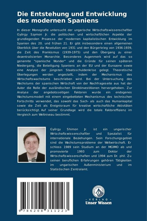 Produktbild: Die Entstehung und Entwicklung des modernen Spaniens