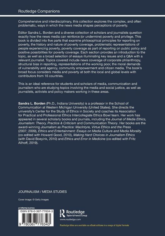 Produktbild: The Routledge Companion to Media and Poverty
