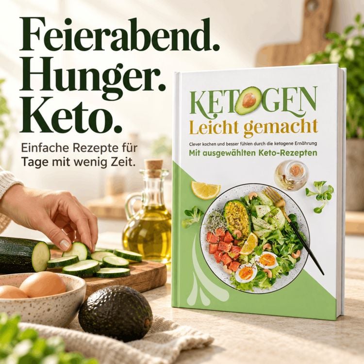 Produktbild: Ketogene Ern&auml;hrung leicht gemacht! F&uuml;r eine schnelle, alltagstaugliche K&uuml;che: &Uuml;ber 100 einfache Rezepte f&uuml;r die Keto-Di&auml;t | Inkl. 30-Tage-Ern&auml;hrungsplan