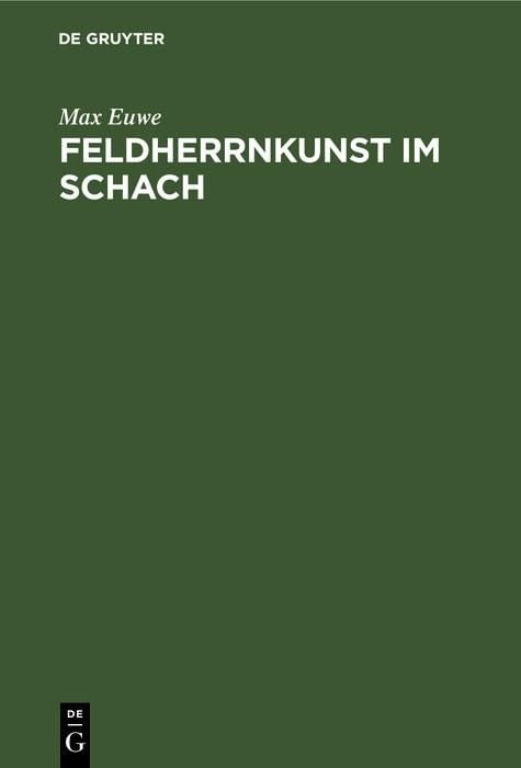 Produktbild: Feldherrnkunst im Schach