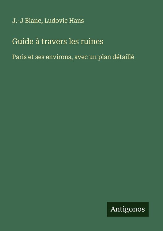 Produktbild: Guide &agrave; travers les ruines
