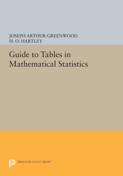 Produktbild: Guide to Tables in Mathematical Statistics