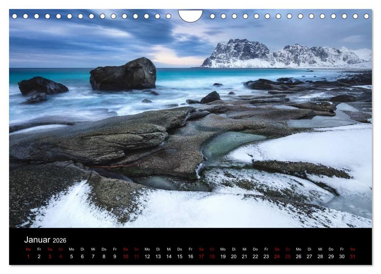 Produktbild: Lofoten - Inseln im Nordmeer (Wandkalender 2026 DIN A4 quer), CALVENDO Monatskalender
