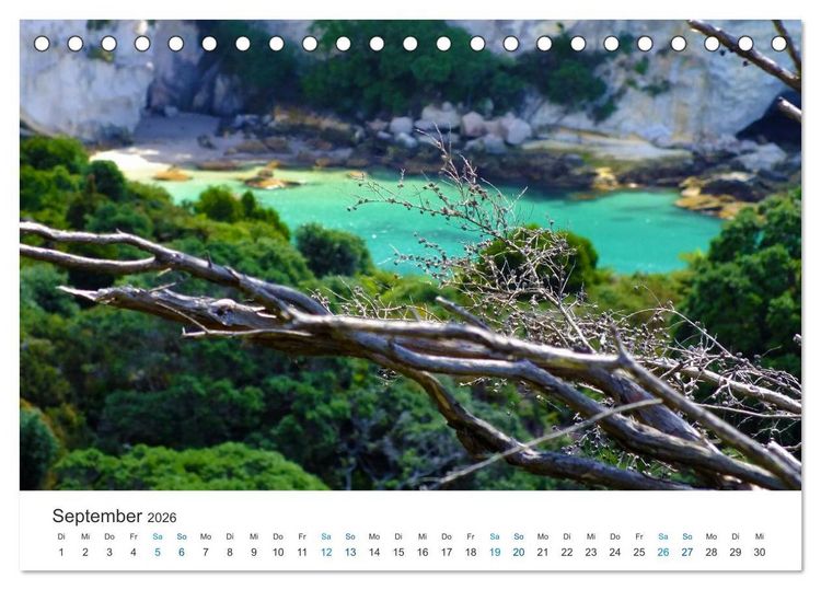 Produktbild: Vielfalt Neuseeland (Tischkalender 2026 DIN A5 quer), CALVENDO Monatskalender
